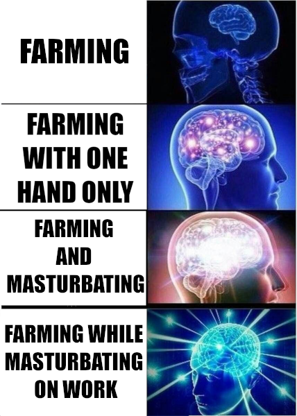 while farming 2